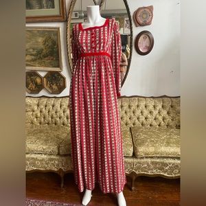 Vintage 60s Pattern Dress Size Small